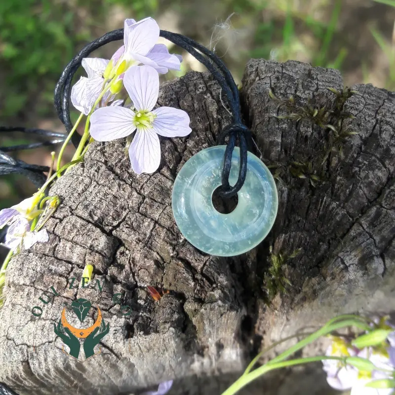 Pendentif jade donut