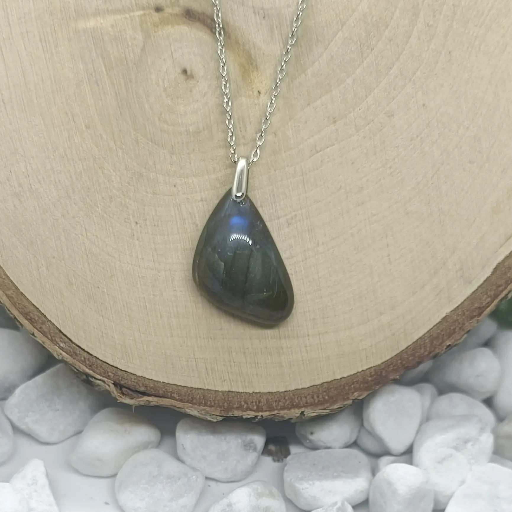 Pendentif labradorite