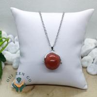 Pendentif main jaspe rouge 2 