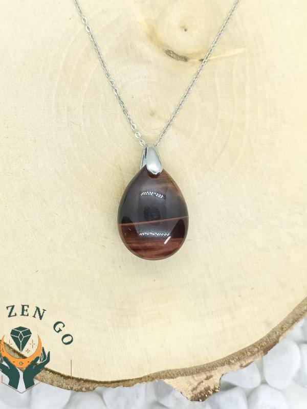 Pendentif oeil de taureau goutte xl 2