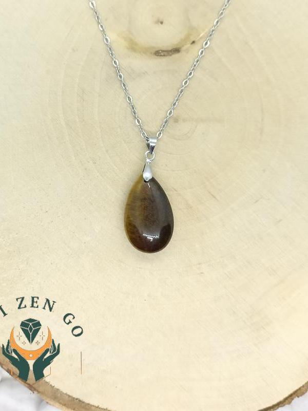 Pendentif oeil de tigre goutte 2