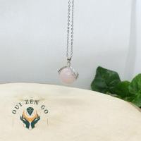 Pendentif quartz rose mano 1 