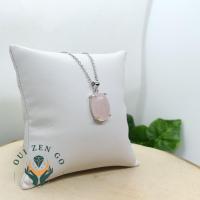 Pendentif quartz rose trendy 1 