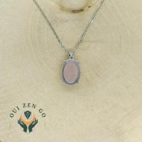 Pendentif quartz rose trendy 4 