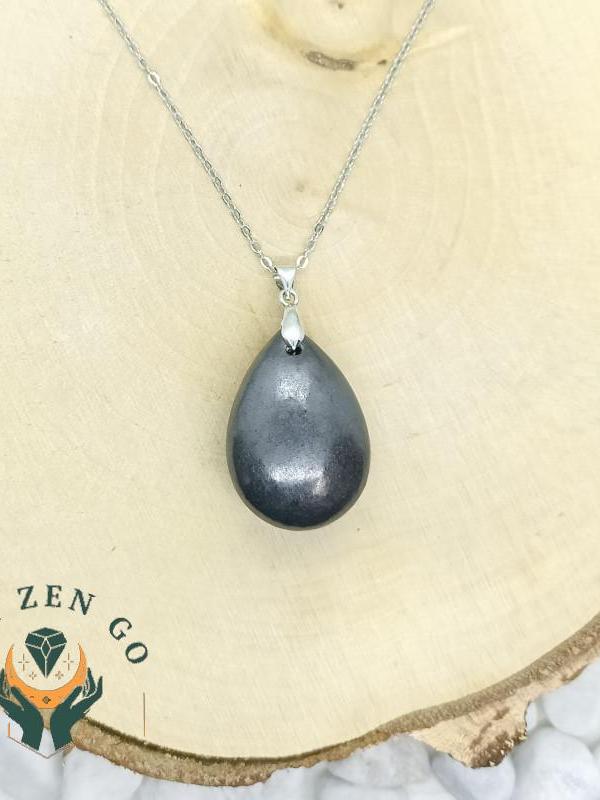 Pendentif shungite goutte xl 2
