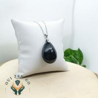 Pendentif tourmaline noir goutte xl 1 