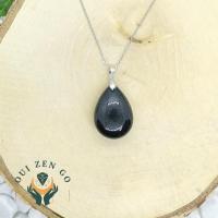 Pendentif tourmaline noir goutte xl 2 