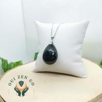 Pendentif tourmaline noir goutte xl 4 