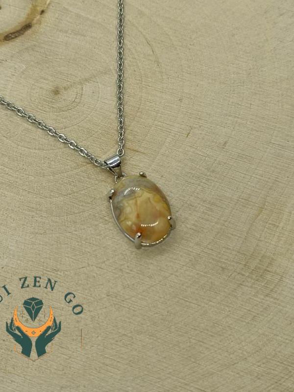 Pendentif trendy agate crazy lace 4