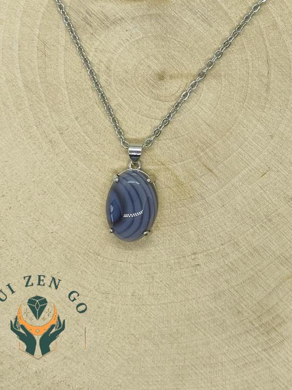 Pendentif trendy agate du botswana 3 