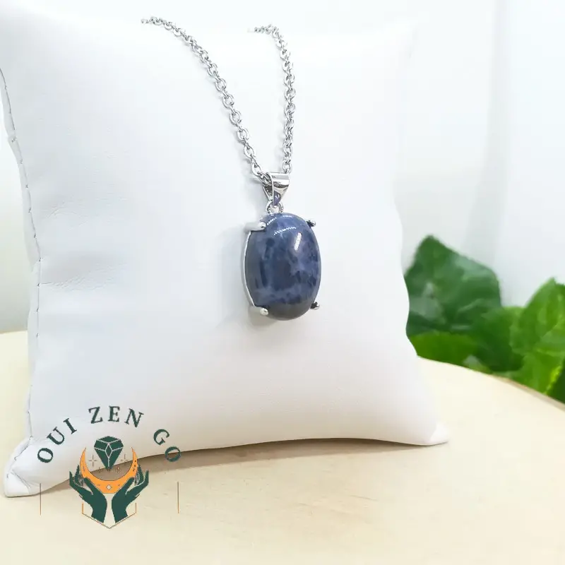 Pendentif trendy en sodalite