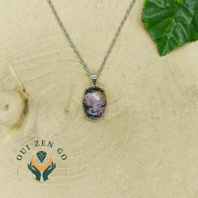 Pendentif trendy rhodonite