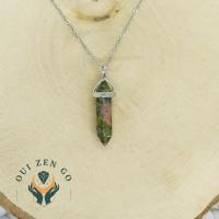 Pendentif unakite pointe 2 