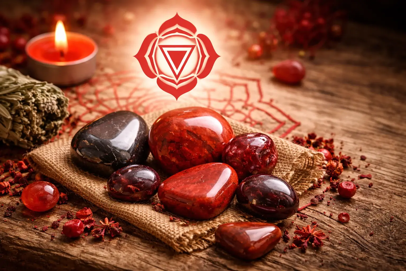 Pierre de guerison du chakra racine