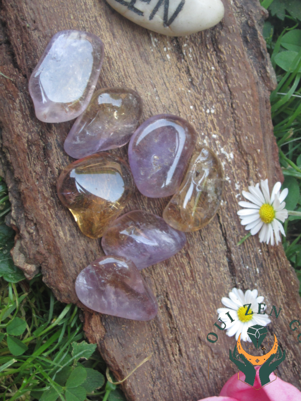 Pierre roulée Ametrine
