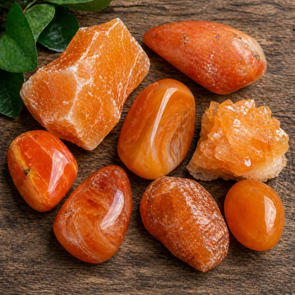 Pierres orange lithothérapie créativité joie énergie