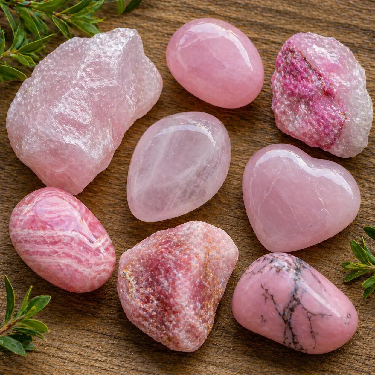 Pierres roses lithothérapie amour douceur émotions