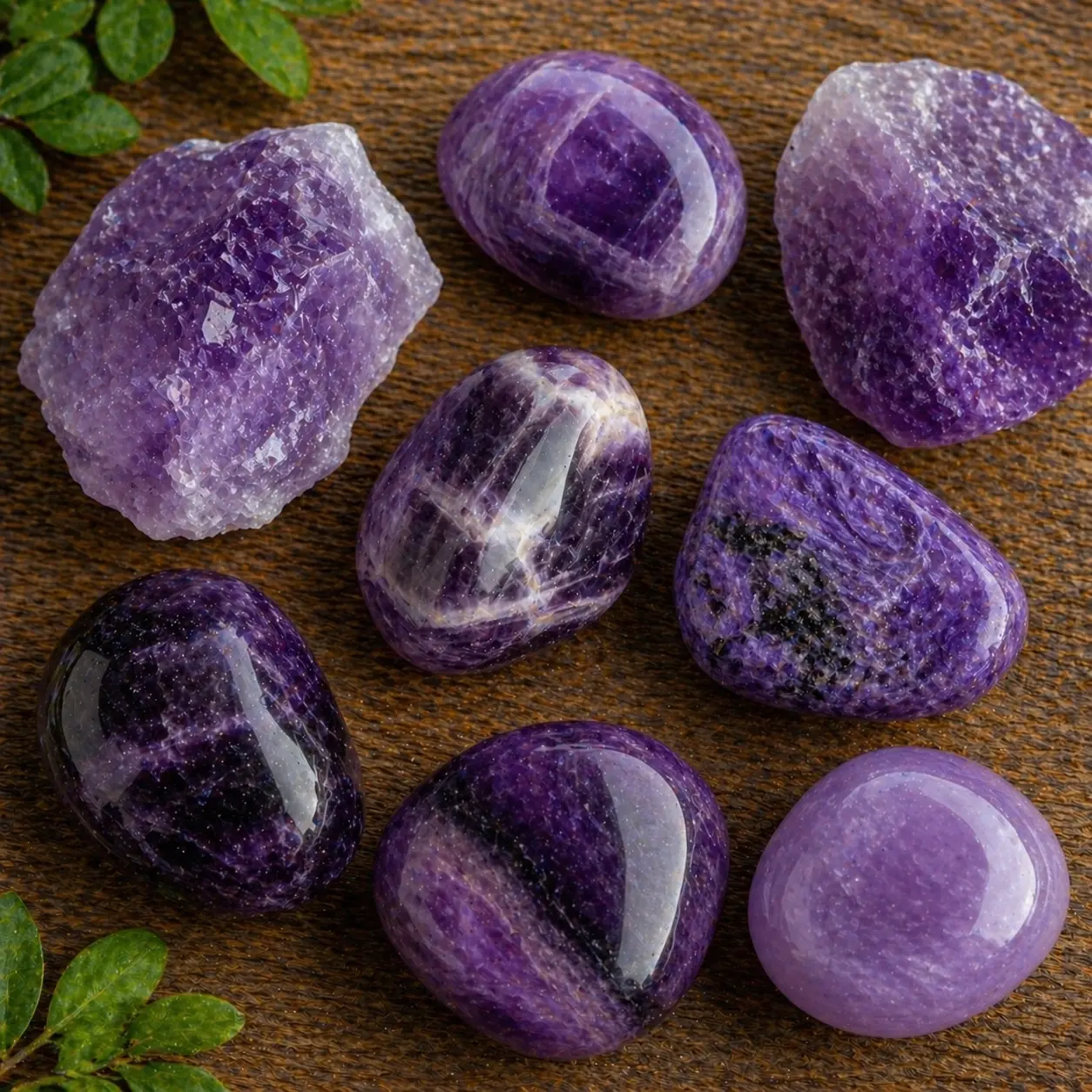 Pierres violettes lithothérapie spiritualité intuition calme mental