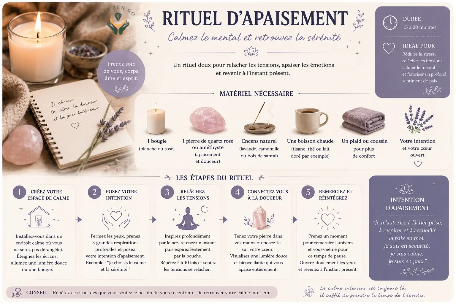 Rituel apaisement et relaxation