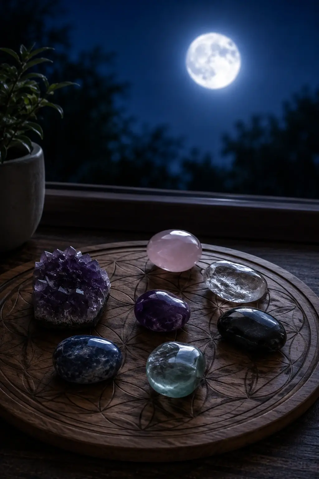 Rechargement des pierres à la lumière de la lune