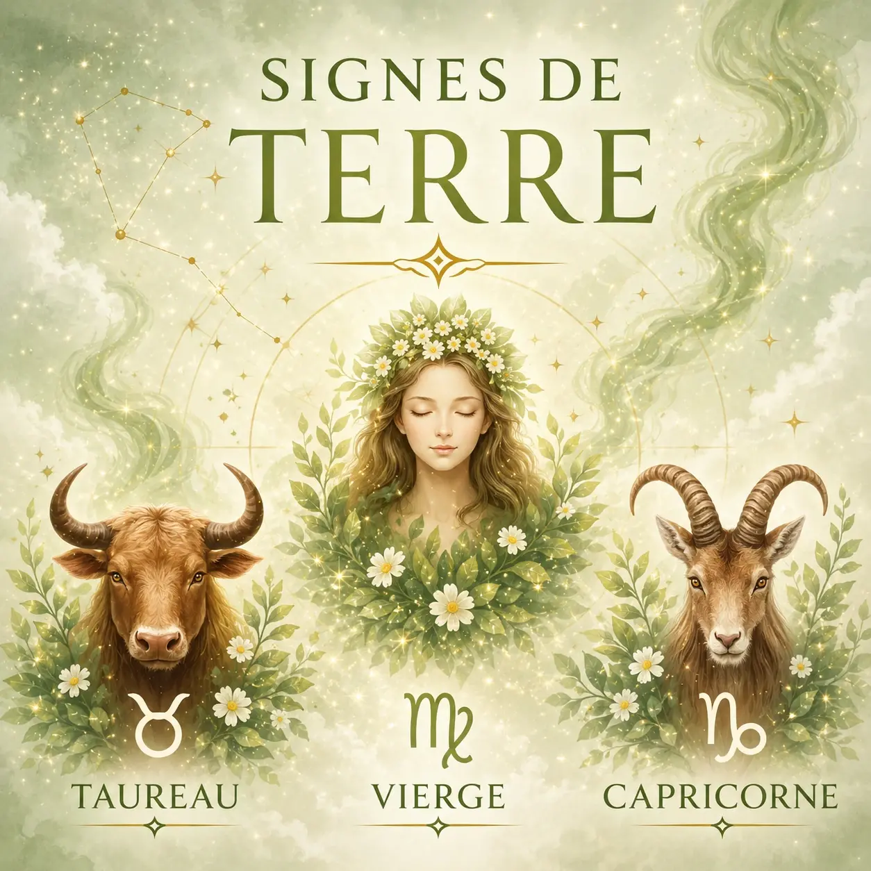 signes de terre taureau vierge capricorne astrologie