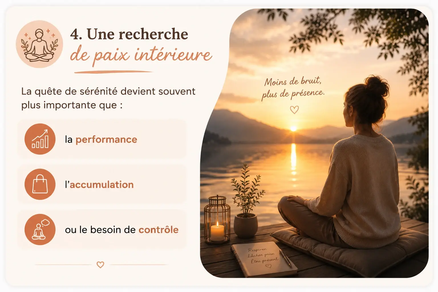 Une recherche de paix intérieure