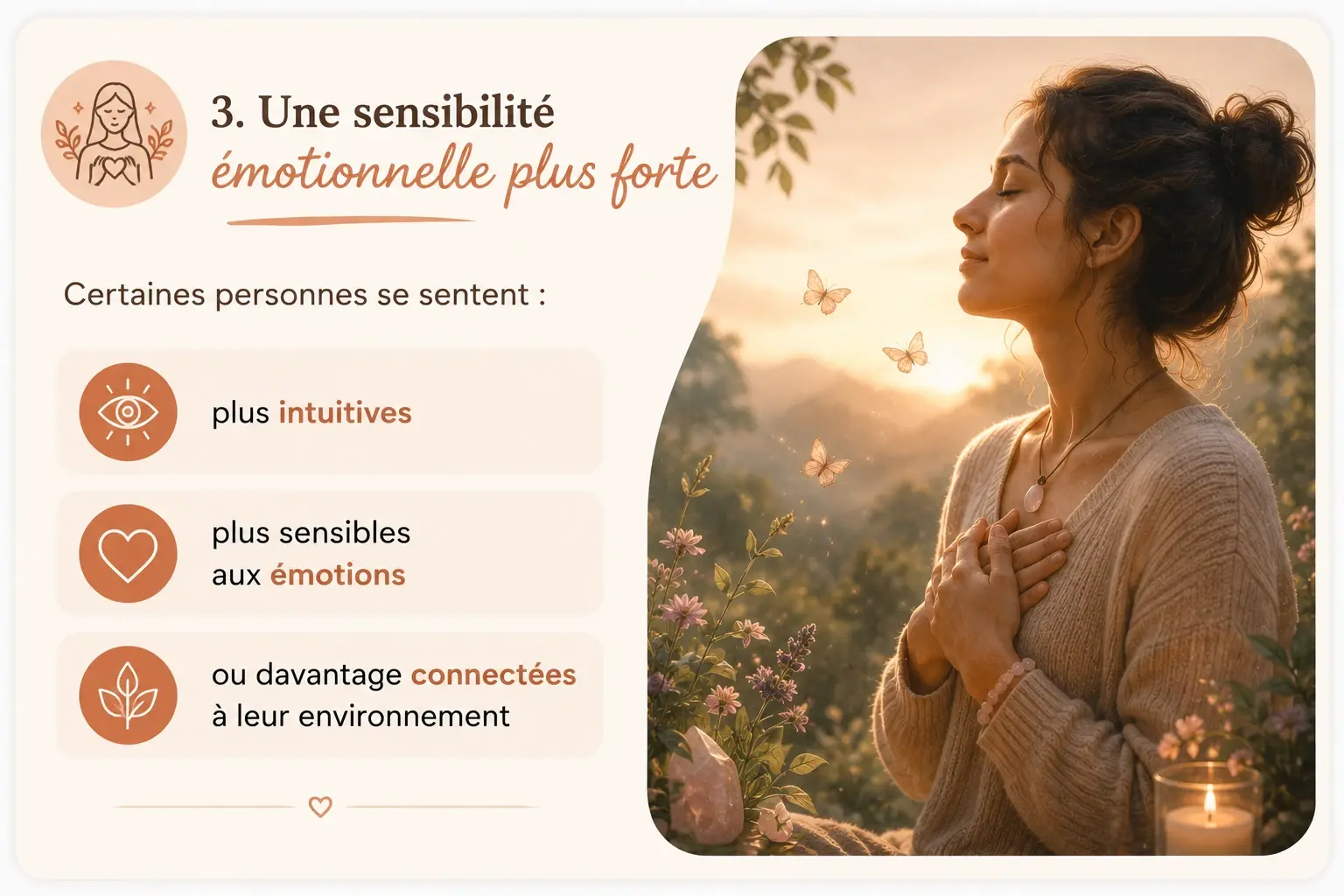 Une sensibilité émotionnelle plus forte